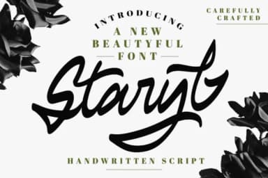 Staryl Font by Vunira — Script Handwritten Font — thumbnail 1