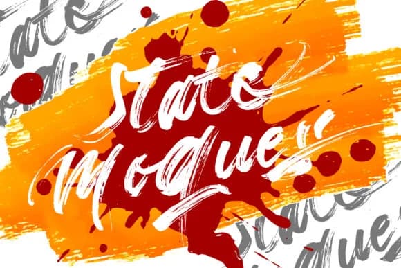 State Moques Font by Vunira — Script Handwritten Font