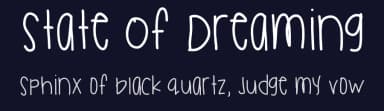 State Of Dreaming by Des Gomez — Script Handwritten Font — thumbnail 2