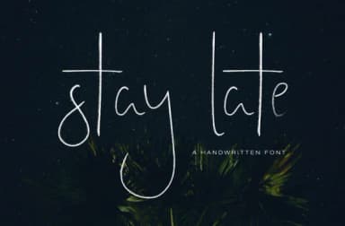 Stay Late Font by Christine Teixeira — Script Handwritten Font — thumbnail 1