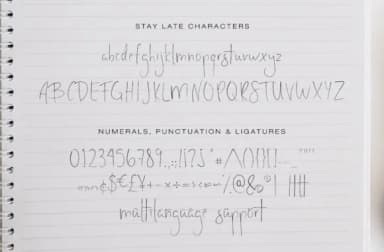 Stay Late Font by Christine Teixeira — Script Handwritten Font — thumbnail 3