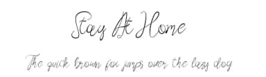 Stay At Home by Andrean Prabowo — Script Handwritten Font — thumbnail 1