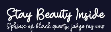 Stay Beauty Inside by share font — Script Handwritten Font — thumbnail 2