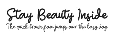 Stay Beauty Inside by share font — Script Handwritten Font — thumbnail 1
