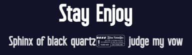 Stay Enjoy by Din Studio — Sans Serif Font — thumbnail 2