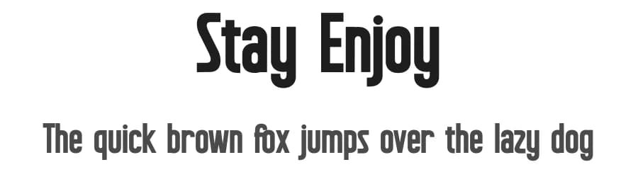 Stay Enjoy by Din Studio — Sans Serif Font