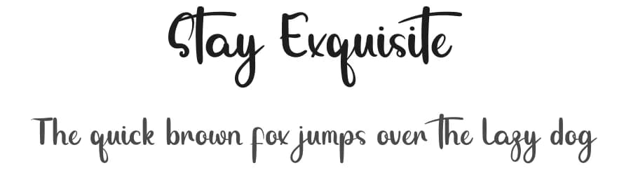 Stay Exquisite by Inermedia Studio — Script Handwritten Font