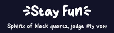 Stay Fun by MJType — Script Handwritten Font — thumbnail 2