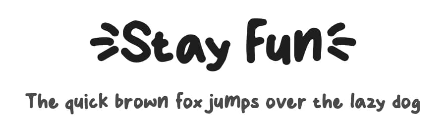 Stay Fun by MJType — Script Handwritten Font