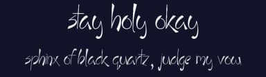 Stay Holy Okay by JSH creates — Script Handwritten Font — thumbnail 2