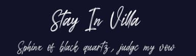 Stay In Villa by Scratchones — Script Handwritten Font — thumbnail 2