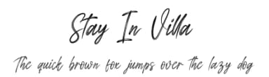 Stay In Villa by Scratchones — Script Handwritten Font — thumbnail 1