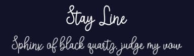 Stay Line by Attract Studio — Script Handwritten Font — thumbnail 2