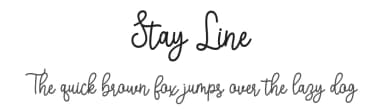 Stay Line by Attract Studio — Script Handwritten Font — thumbnail 1