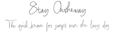 Stay Ontheway by Fontruly — Script Handwritten Font — thumbnail 1