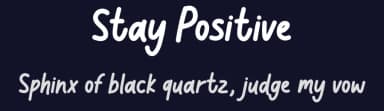 Stay Positive by Graphix Line Studio — Script Handwritten Font — thumbnail 2