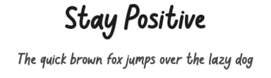 Stay Positive by Graphix Line Studio — Script Handwritten Font — thumbnail 1