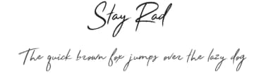 Stay Rad by BLKBK Fonts — Script Handwritten Font — thumbnail 1