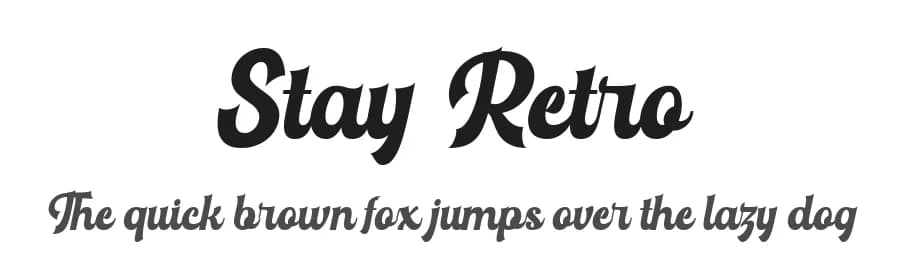 Stay Retro by Din Studio — Script Handwritten Font