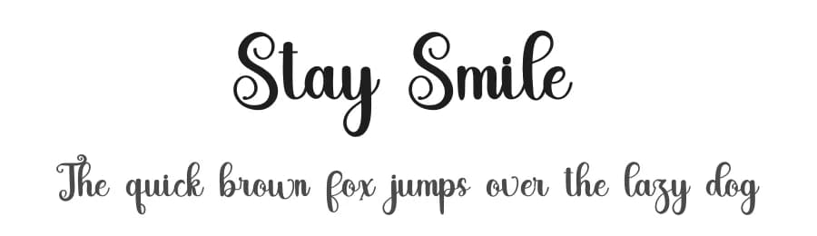 Stay Smile by Inermedia Studio — Script Handwritten Font