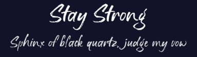 Stay Strong by Letterhend Studio — Script Handwritten Font — thumbnail 2
