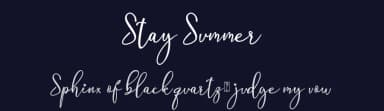 Stay Summer by Sarif Letter — Script Handwritten Font — thumbnail 2