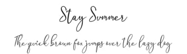 Stay Summer by Sarif Letter — Script Handwritten Font — thumbnail 1