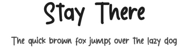 Stay There by VinType — Script Handwritten Font