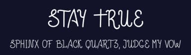 Stay True by Doffdog — Script Handwritten Font — thumbnail 2