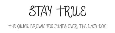 Stay True by Doffdog — Script Handwritten Font — thumbnail 1