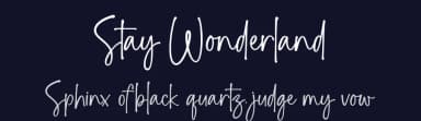 Stay Wonderland by Ramli Setiadi — Script Handwritten Font — thumbnail 2
