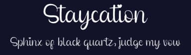 Staycation by share font — Script Handwritten Font — thumbnail 2