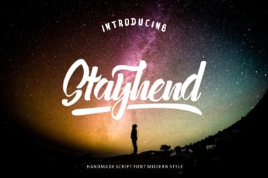 Stayhend Font by Runsell Graphic — Script Handwritten Font — thumbnail 1