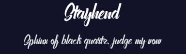 Stayhend by Runsell Studio — Script Handwritten Font — thumbnail 2
