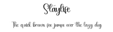 Staylife by FreshtypeINK — Script Handwritten Font — thumbnail 1