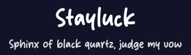 Stayluck by Origin Type — Script Handwritten Font — thumbnail 2