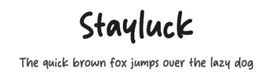 Stayluck by Origin Type — Script Handwritten Font — thumbnail 1