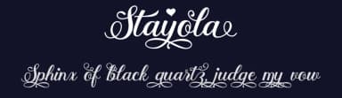 Stayola by Måns Grebäck — Script Handwritten Font — thumbnail 2