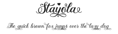 Stayola by Måns Grebäck — Script Handwritten Font — thumbnail 1