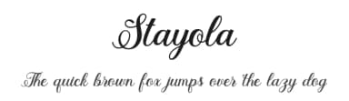 Stayola by zainstudio — Script Handwritten Font — thumbnail 1