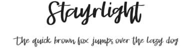Stayrlight by Fandi Kurniawan — Script Handwritten Font — thumbnail 1