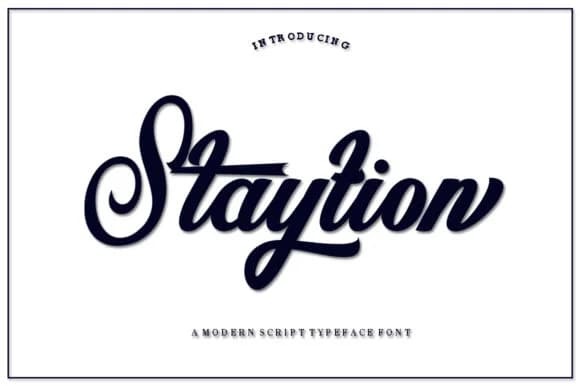Staytion Script Font by IM Studio — Script Handwritten Font
