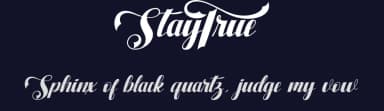 StayTrue by Miftah Arzaq — Script Handwritten Font — thumbnail 2