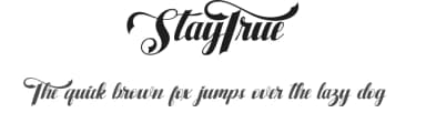 StayTrue by Miftah Arzaq — Script Handwritten Font — thumbnail 1