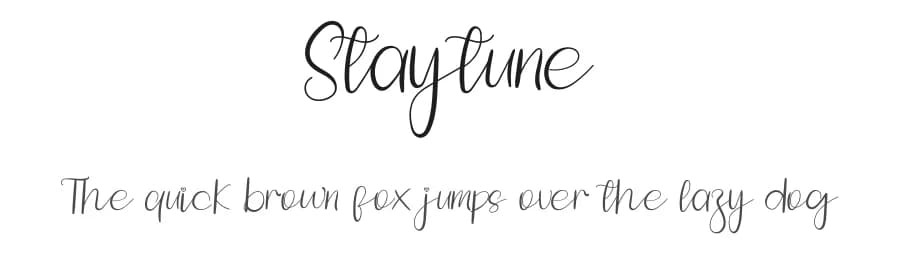 Staytune by Inermedia Studio — Script Handwritten Font
