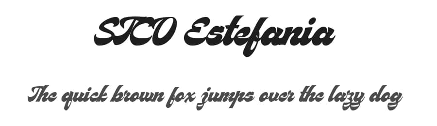STCO Estefania by Shaltype Co — Script Handwritten Font
