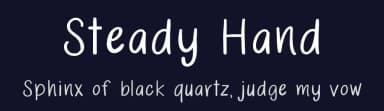 Steady Hand by Marina Sanders — Script Handwritten Font — thumbnail 2