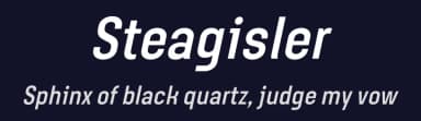 Steagisler by 7NTypes — Sans Serif Font — thumbnail 2