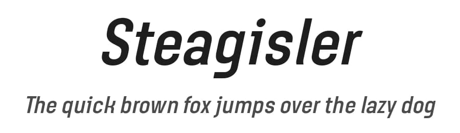 Steagisler by 7NTypes — Sans Serif Font