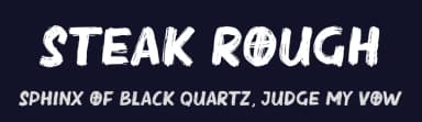 Steak Rough by Kong Font — Script Handwritten Font — thumbnail 2